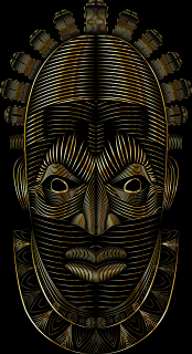 illustration d'un masque africain