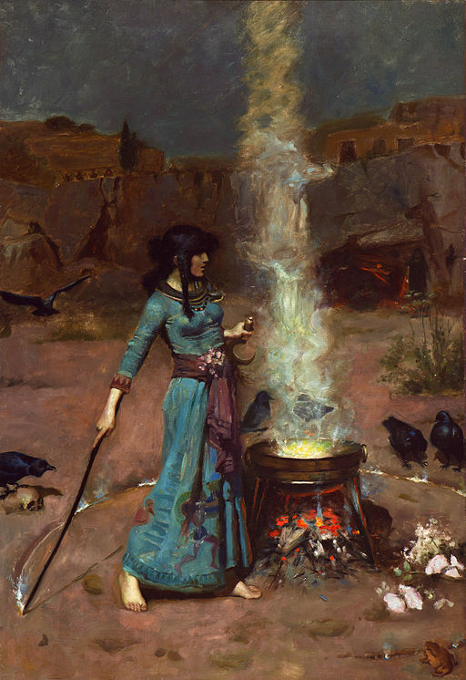 Le tableau « The Magic Circle » de John William Waterhouse, cité dans le livre Notre part de nuit