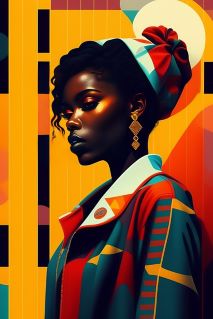 illustration d'une femme d'origine africaine